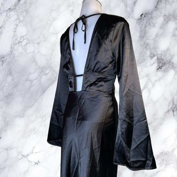 Princess Polly Tashey Bias Cut Maxi Dress - Black - Picture 6 of 8